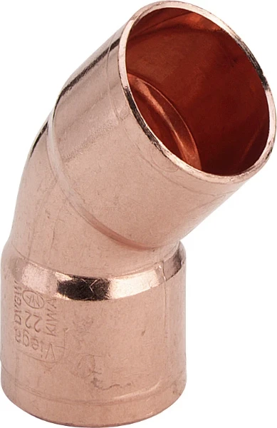 Viega Koper soldeer bocht 45° FF 15 x 15 mm