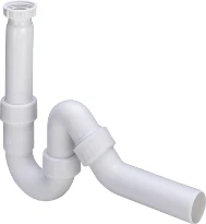 Viega PP siphon tubulaire simple 5/4 x 40 mm - blanc