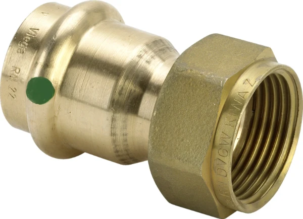 Viega Profipress raccord 2-pièces avec écrou libre FF 15 x 1/2 F