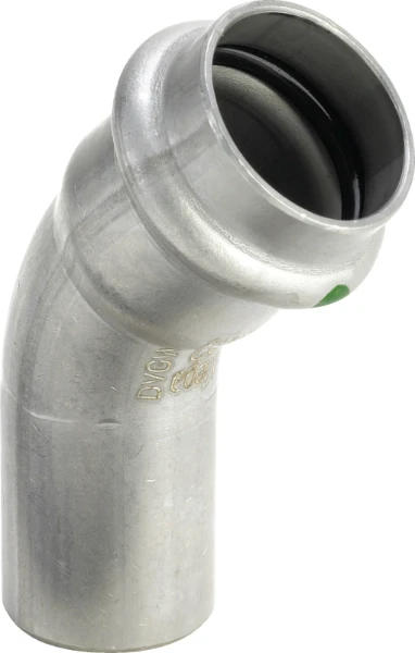 Viega Sanpress Inox inschuif bocht 45° MF 35 x 35 mm