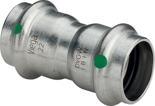 Viega Sanpress Inox manchon FF 18 x 18 mm