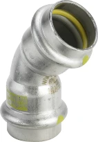 Viega Sanpress Gaz inox coude 45° FF 22 x 22 mm