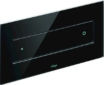 PLAQUE DE COMMANDE VIEGA VISIGN noir/blanc verre Style12