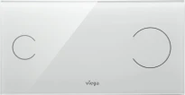 PLAQUE DE COMMANDE VIEGA VISIGN gris clair verre More100