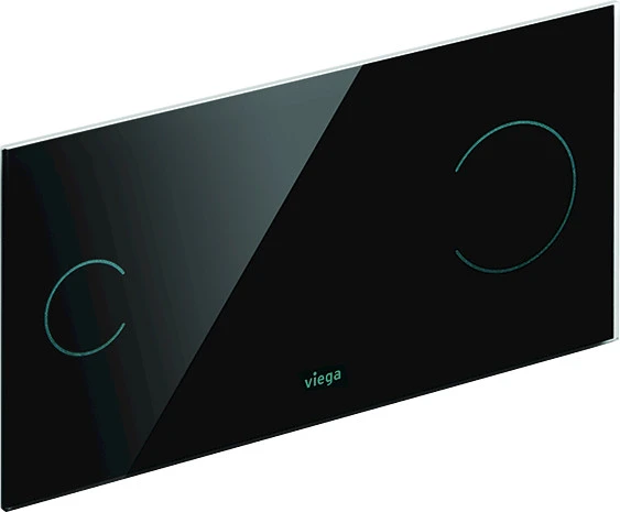 PLAQUE DE COMMANDE VIEGA VISIGN noir verre More100