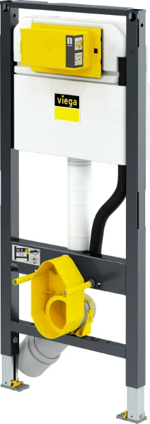 ELEMENT DE MONTAGE VIEGA PREVISTA DRY 1120MM - 500MM ! acier sans fixation douche-toilette, PP-courbe avec reduction