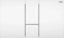 PLAQUE DE COMMANDE VIEGA VISIGN FOR STYLE24 blanc alpine synthetique