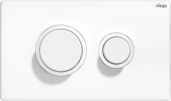 PLAQUE DE COMMANDE VIEGA VISIGN FOR PUBLIC11 blanc signalisation rvs