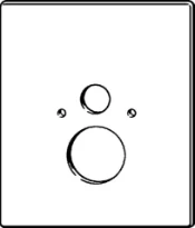 PLAQUE EN VERRE VIEGA PREVISTA 49 cm - 56 cm ! blanc signalisation verre