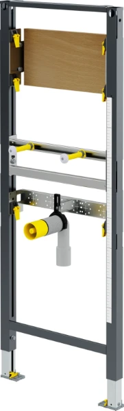 ELEMENT DE MONTAGE LAVABO VIEGA PREVISTA DRY 50 cm - 130 cm ! mm antracite acier