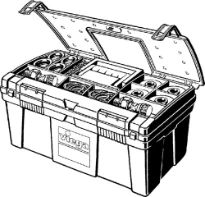COFFRET DE SERVICE VIEGA gris synthetique