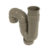 DBJ siphon universel à coller 50 mm - avec collerette