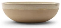 Beau Design Ice Flower lavabo à poser fait main rond 350-360 x 110-120 mm - blanc pur/gris perle - céramique - sans trou de robinet - sans trop-plein