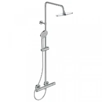 Ideal Standard Ceratherm T50 système de douche avec thermostat - chromé - douche de tête 200 mm
