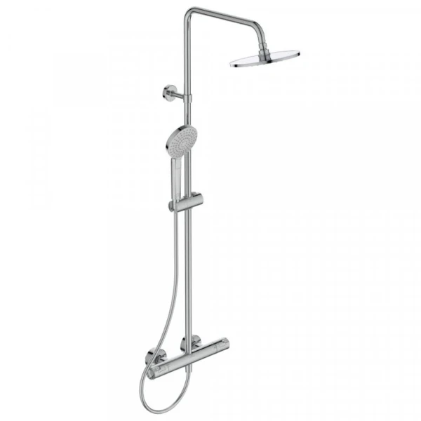 Ideal Standard Ceratherm T50 système de douche avec thermostat - chromé - douche de tête 200 mm