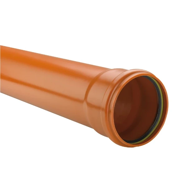 Eupen Eucarigid-RE PVC RIO tuyau avec manchon 110 x 3,2 mm (longueur 1m) - orange - prix par mètre