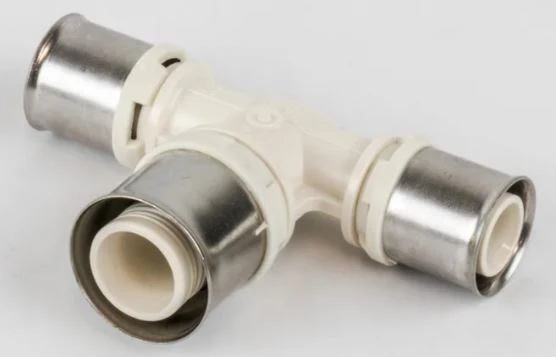Begetube (88620360) PPSU raccord à sertir synthétique té réduit 90° FFF 20 x 26 x 20 mm