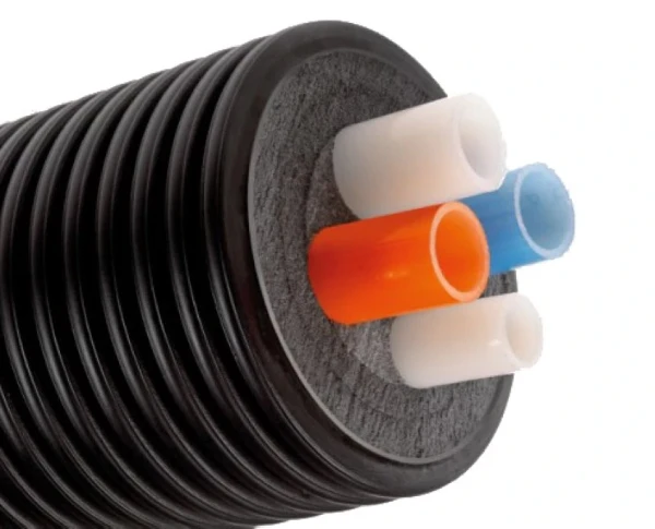 Q160H25S2520 Terrendis Quadruple Heat/San geisoleerde buis 160 mm - 2x 25 x 2,3 mm / 25 x 3,5 mm / 20 x 2,8 mm - prijs per meter