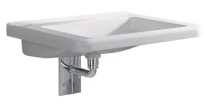 Geberit Renova Comfort lavabo 600 x 550 mm - blanc - sans trou de robinet - sans trop-plein