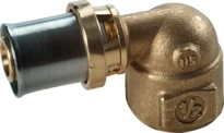 Giacomini RM129 Raccord à sertir équerre F X Ras 1/2" X(16X2)
