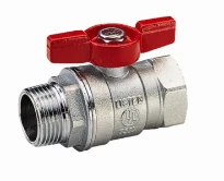 Giacomini  R914 vanne pass. integral man. papillon mxf 1/2"