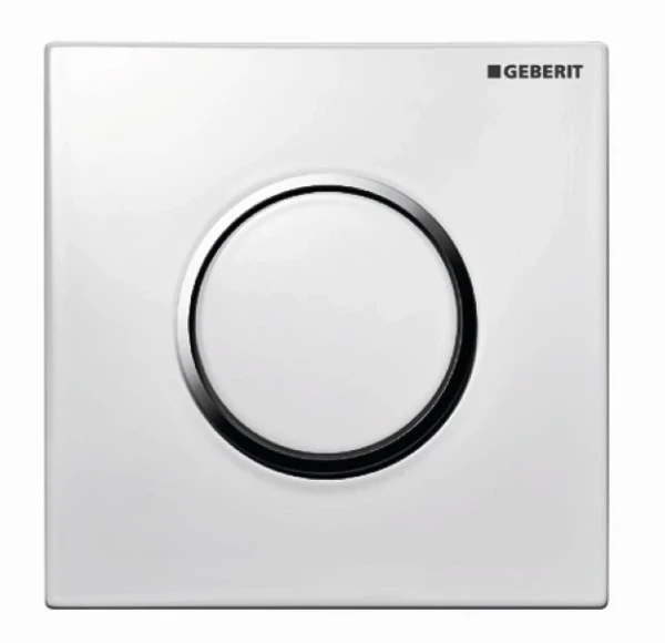 GEBERIT HyTouch Sigma 10 handdrukknop v UR spoel pneum KS  wit/goudeffect/wit