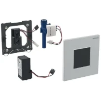 Geberit HyTronic type 30 commande urinoir avec IR sur secteur métal noir/chromé brillant/noir
