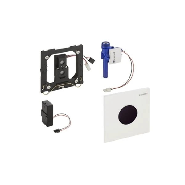 COMMANDE D'URINOIR GEBERIT SIGMA01 chromé metal electronique avec batterie 2x 1,5V AA
