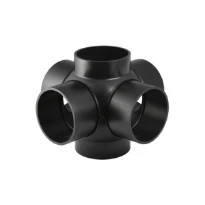 GEBERIT PE kogel T-stuk 4-dlg 88,5°/90° 125x110mm