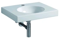 Geberit Preciosa II lavabo 600 x 500 mm - blanc - avec trou de robinet - sans trop-plein