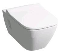 Geberit Smyle Square cuvette suspendue à évacuation profonde Rimfree B350xp540 mm - blanc