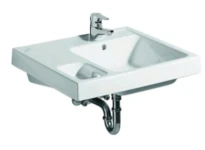 Geberit Bambini lavabo 600 x 550 mm - blanc KeraTect - avec trou de robinet - avec trop-plein
