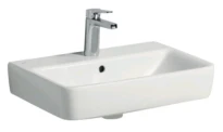 Geberit Renova Compact lavabo 550 x 370 mm - blanc - avec trou de robinet - avec trop-plein