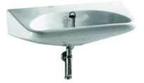 Geberit Paracelsus lavabo pour les personnes handicapées 640 x 490 mm - blanc KeraTect - sans trou de robinet - sans trop-plein