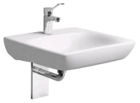 Geberit Renova Nr1 Comfort lavabo 650 x 550 mm - blanc Keralith - avec trou de robinet - sans trop-plein