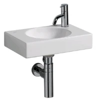 Geberit Preciosa II lave-mains 400 x 280 mm - blanc KeraTect - avec trou de robinet droite - sans trop-plein