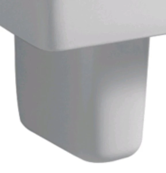 demi-colonne geberit renova plan pour lave-mains: blanc