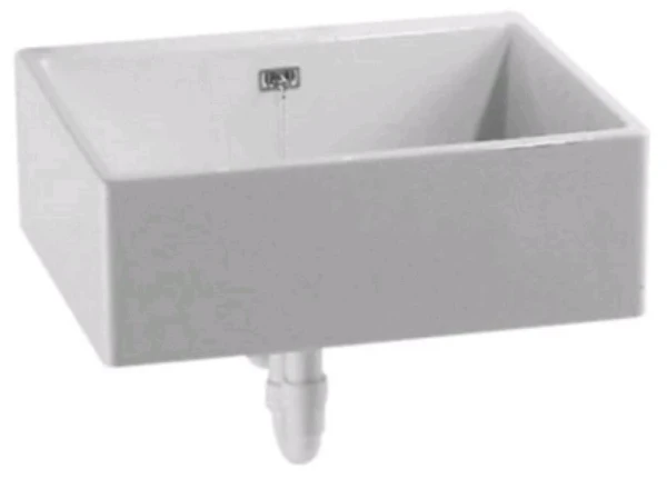 Geberit Satellit évier à poser blanc 70 - 50 o 20  complet avec évacuation- et trop-plein