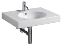 Geberit Preciosa II lavabo 600 x 500 mm - blanc - avec trou de robinet - avec trop-plein