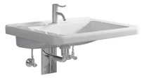 Geberit Renova Comfort lavabo 600 x 550 mm - blanc - avec trou de robinet - sans trop-plein