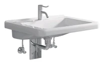 Geberit Renova Comfort lavabo 550 x 550 mm - blanc - avec trou de robinet - sans trop-plein