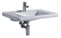 Geberit Renova Comfort lavabo 750 x 550 mm - blanc - avec trou de robinet - avec trop-plein