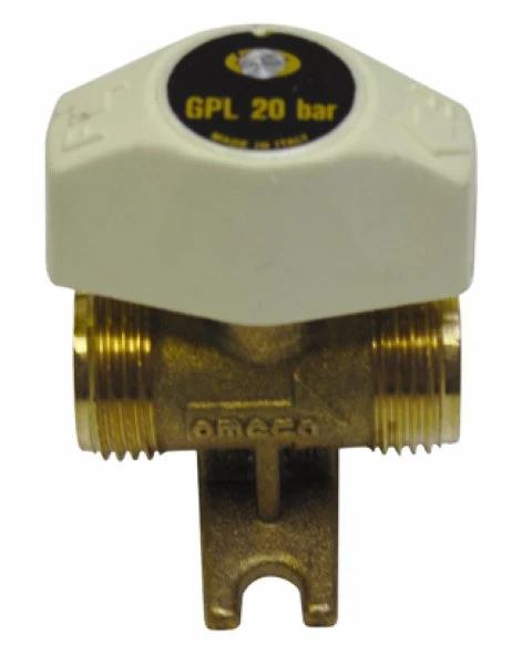 SGA robinet gaz 1/4 draai avec beveiliging 20/150 uilw/M - propaan/butaan