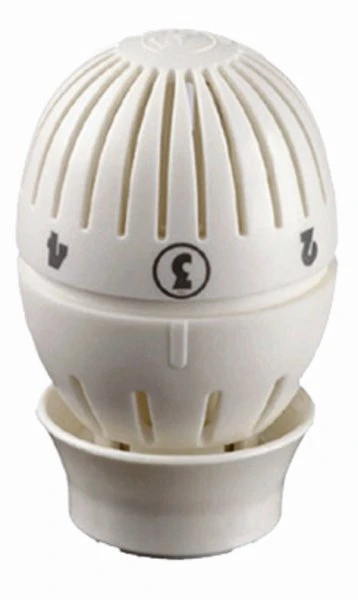 Giacomini tête thermostatique R470 - blanc - avec clip-clap fixation