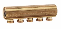 Giacomini  R551S collecteur laiton avec 2 sorties 18aa G 3/4" x B.18 /2