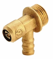 Giacomini  R64 rob. vidange carre+porte-caout laiton 1/4"