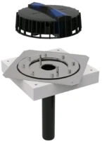Geberit Pluvia entonnoir avec bride de serrage pour étanchéité synthétique pour toiture 56 mm (débit d'évacuation maximal 12l/s)