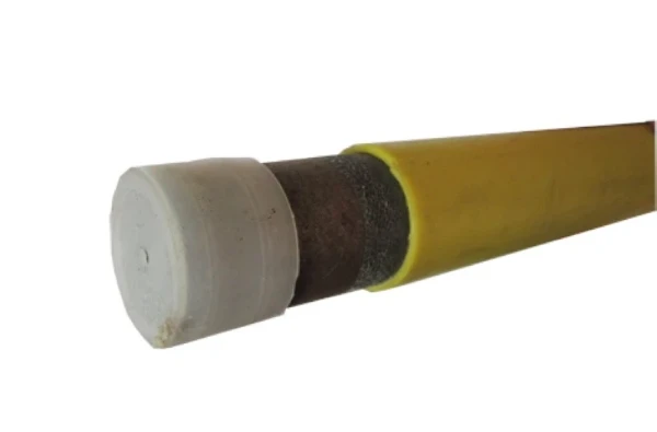 Arcelor Poly-Z Forte gelaste buis PE-mantel 5/4 (lengte 6m) - geel - S195T Vlgs EN 10255 Type H - voor draadtoepassingen - prijs per meter
