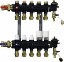 Vasco FH inox collecteur pour chauffage par le sol avec débitmètre 4/4 x 2 EK3/4