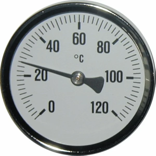 Tempolec thermomètreavec doigt de gant, fond blanc 63mm